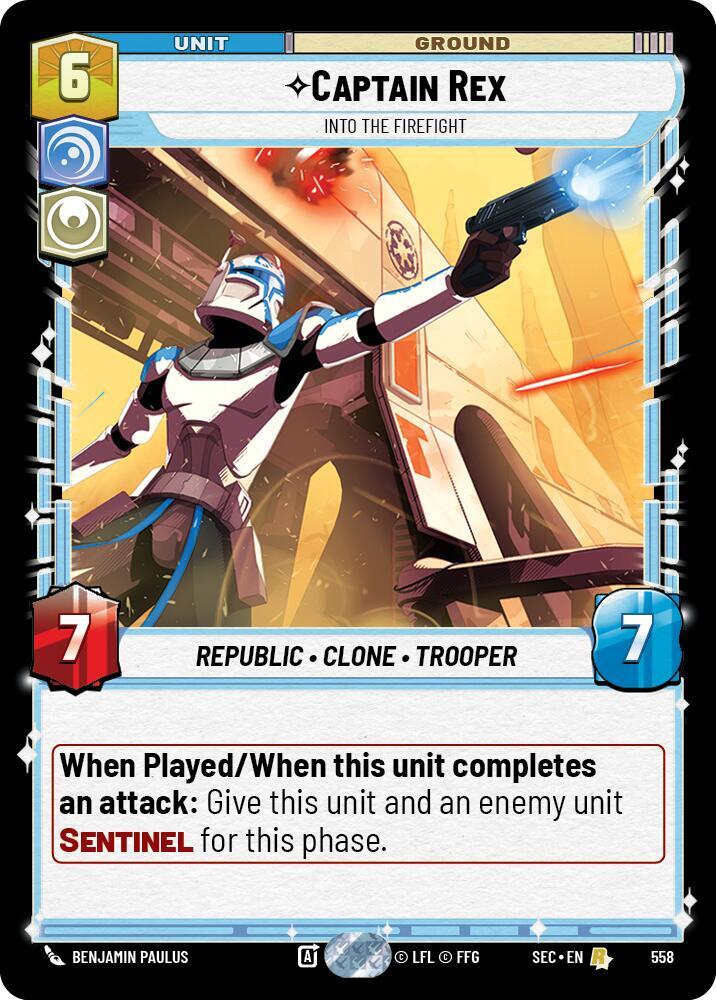 Captain Rex - Into the Firefight (Foil) - Secrets of Power (SEC)