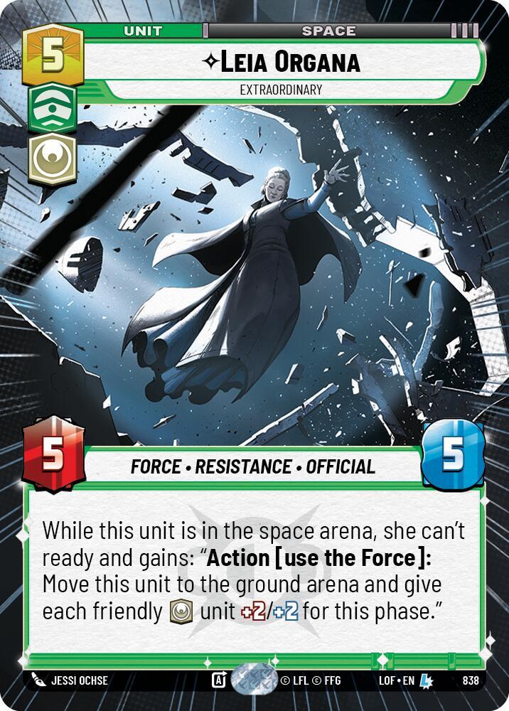 Leia Organa - Extraordinary (Hyperspace Foil) - Legends of the Force (LOF)