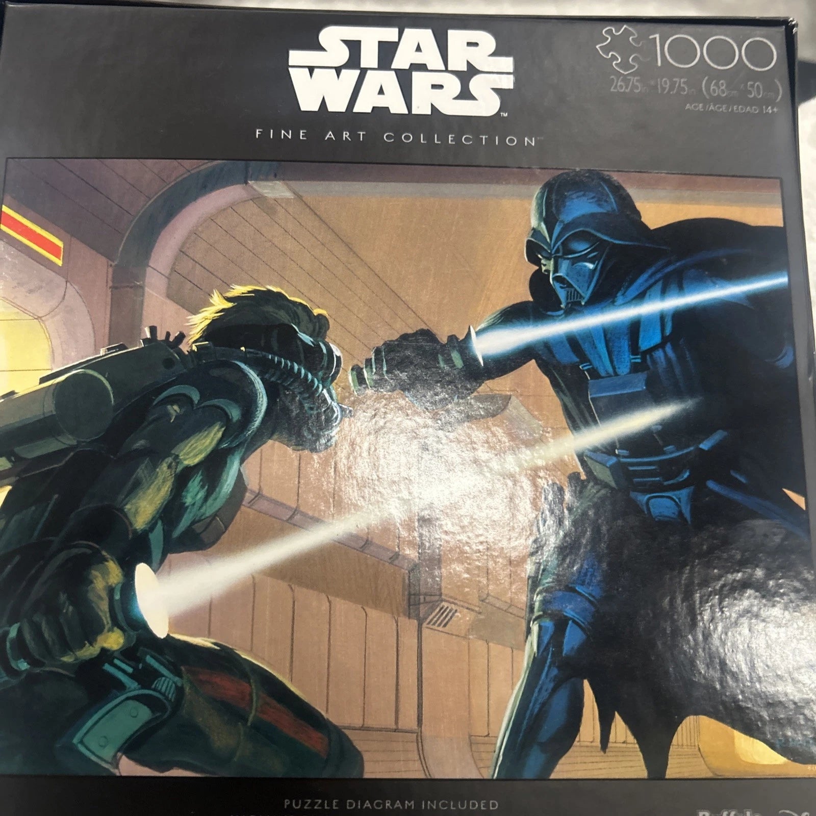 NEW Star Wars Fine Art Collection 1000 Piece Puzzle Luke & Vader, Buffalo SEALED