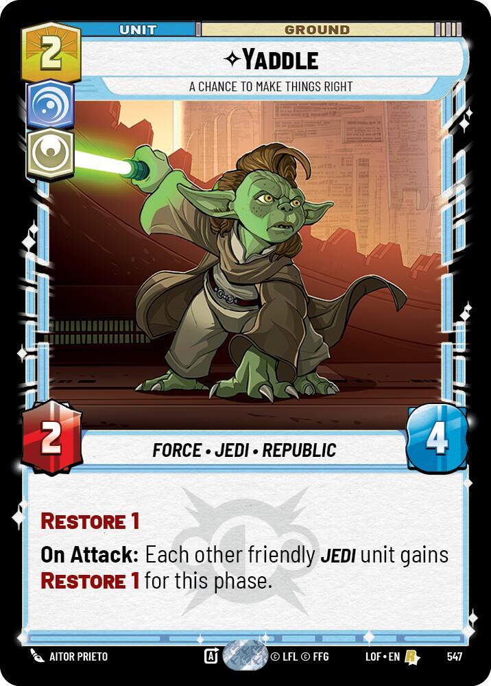 Yaddle - A Chance To Make Things Right (Foil) - Legends of the Force (LOF)