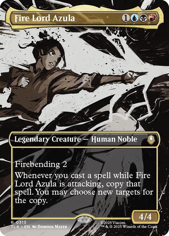 Fire Lord Azula (0313) (Borderless) - Avatar: The Last Airbender (TLA) (foil)
