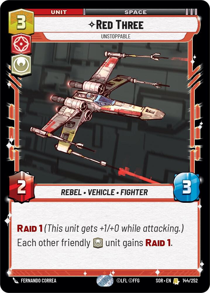 Red Three - Unstoppable - Spark of Rebellion (SOR)