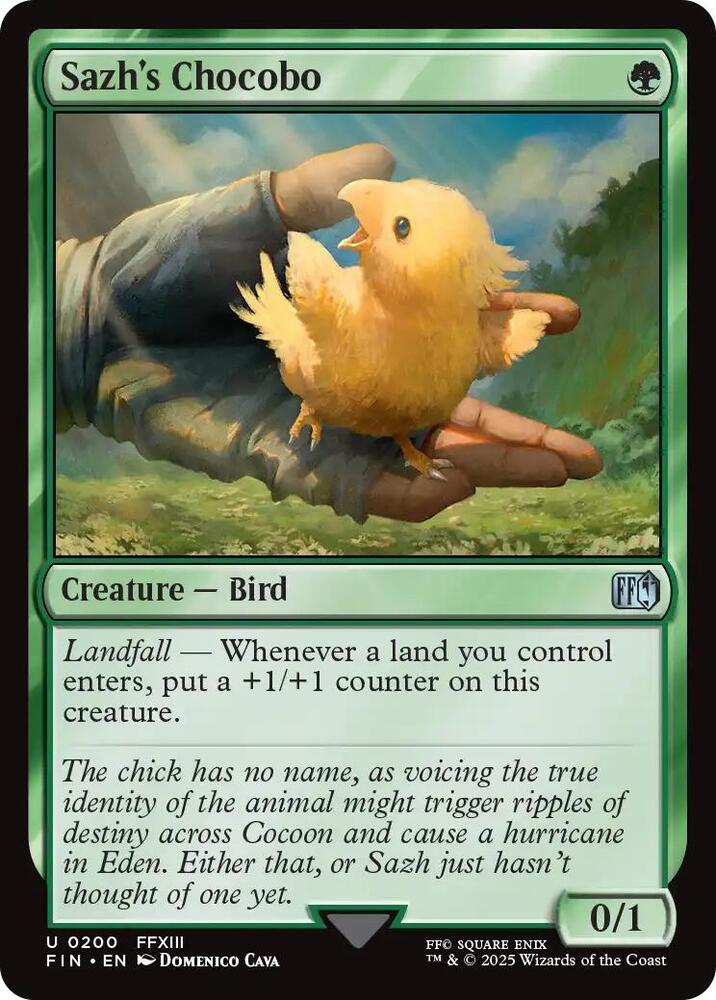 Sazh's Chocobo - FINAL FANTASY (FIN)